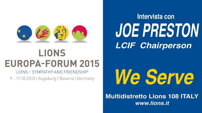 JOE PRESTON LCIF LIONS CLUBS INTERNATIONAL FOUNDATION