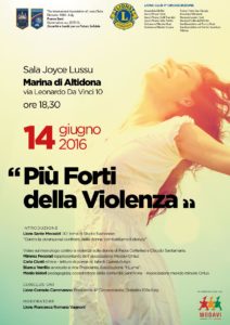 Locandina Più forti della Violenza 14.06.161