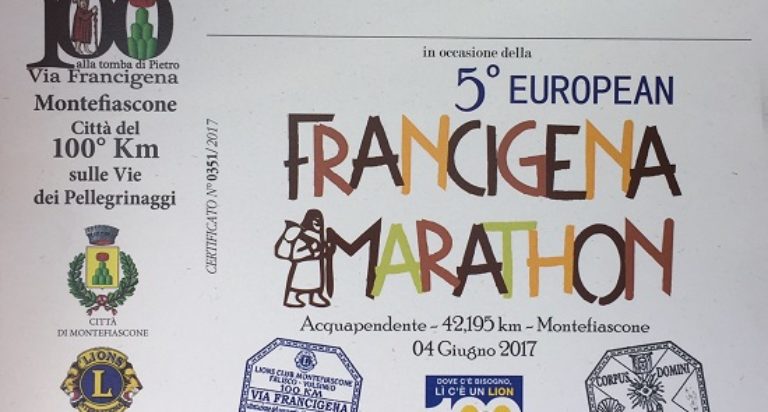 francigena marathon lions club montefiascone