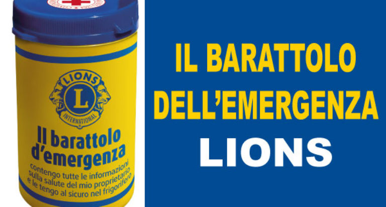 barattolo emergenza lions service nazionale lions italia