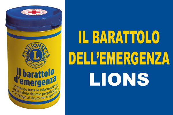 barattolo emergenza lions service nazionale lions italia