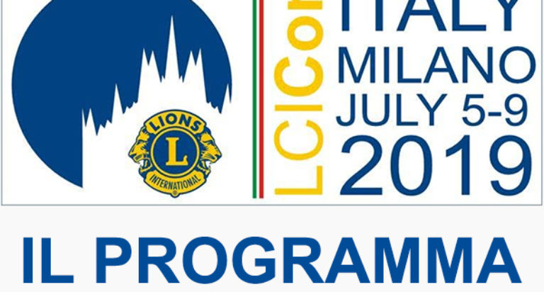 Convention Internazionale Lions Milano 2019 Programma