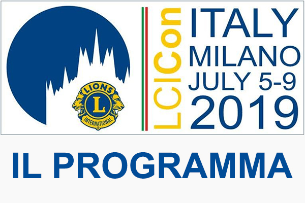 Convention Internazionale Lions Milano 2019 Programma