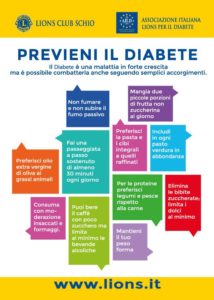lions club schio prevenzione diabete