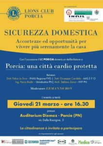 lions club porcia sicurezza domestica