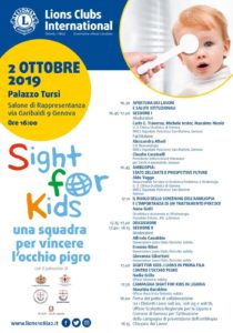 sight for kids accordo lions regione liguria