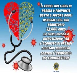 lions parma interventi coronavirus