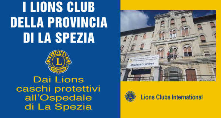 Dai Lions 4 caschi protettivi all'Ospedale di La Spezia - Lions Italia
