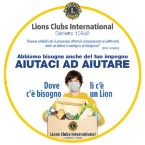 distretto lions 108Ia2 coronavirus aiutaci ad aiutare